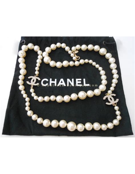 collier perles chanel|collier Chanel sautoir.